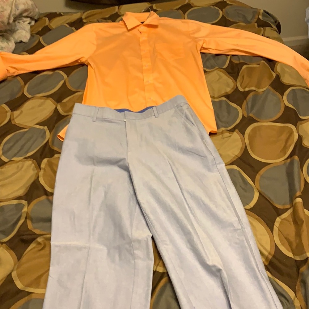 Pink and blue style outfit